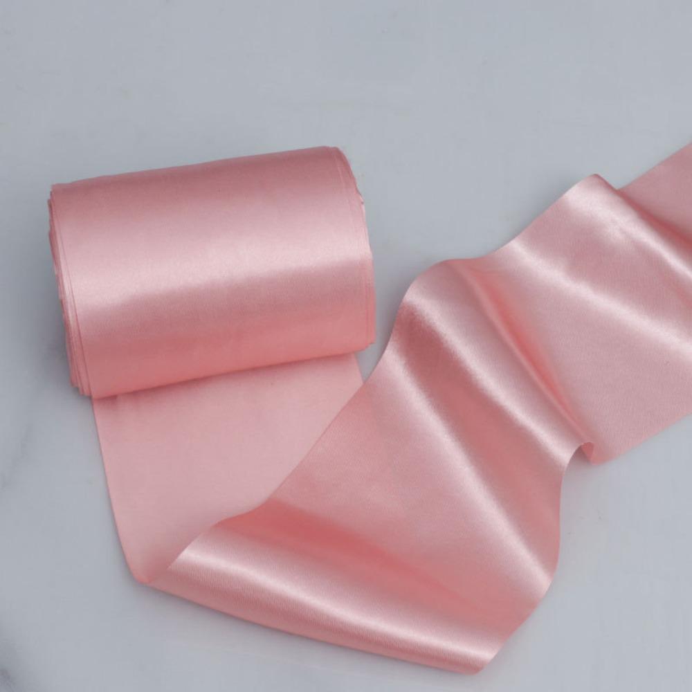 15cm Width Satin Ribbon Satin Material Solid Color Gift Wrapping Ribbon 20 Meters Roll Simple Decorative Ribbon L темно-розовый