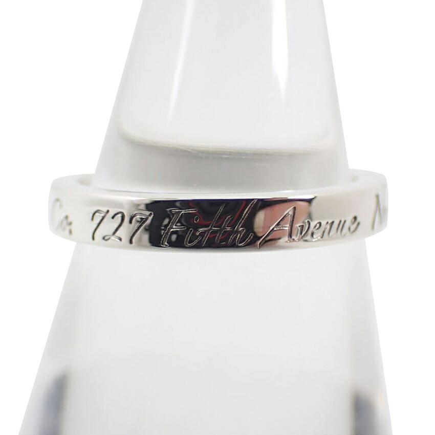 

[Used] TIFFANY 925 Notes Narrow Ring / Size 8 / g509-32
