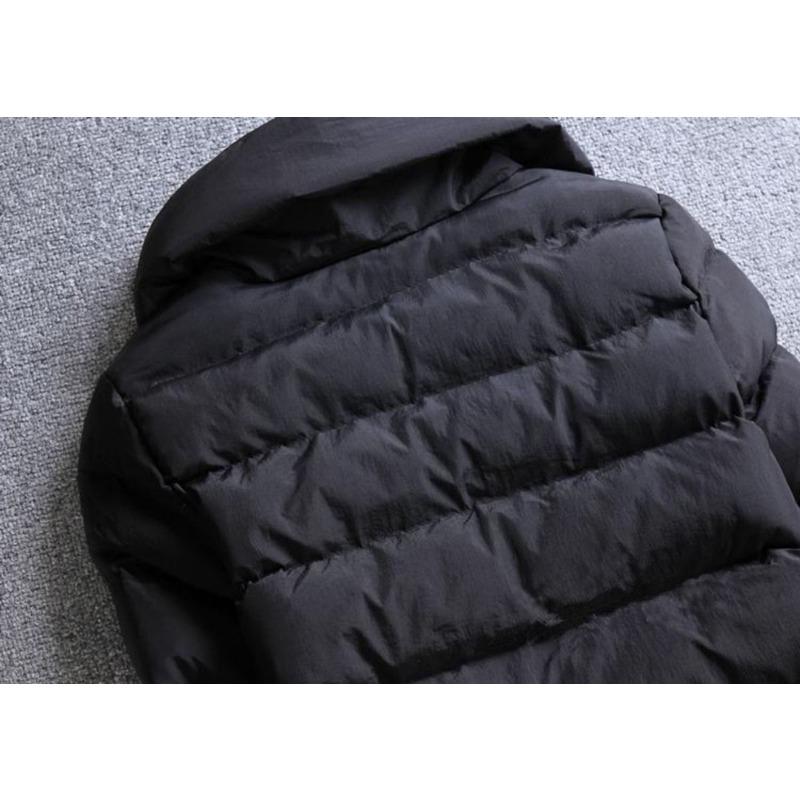 Winter Damenmode Kurz Daunen Baumwollgepolsterte Jacke Anzugkragen Reine Farbe Langarm Mantel Slim Parka Oberbekleidung