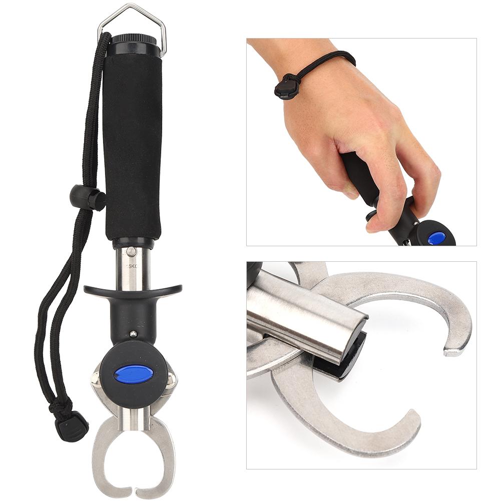 Bærbar Kvalitets Rustfritt Stål Fiskeagn Tang Kontroller Fiskeleppe Klemme Tilbehør med Lanyard