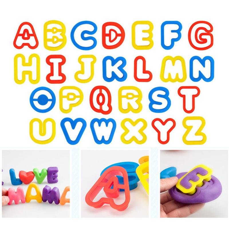 Dough Tools Playdough Mold Set for Kids Various Shape Needle Tube Letter Number Plasticine Accessory Children Craft Puzzle Toys