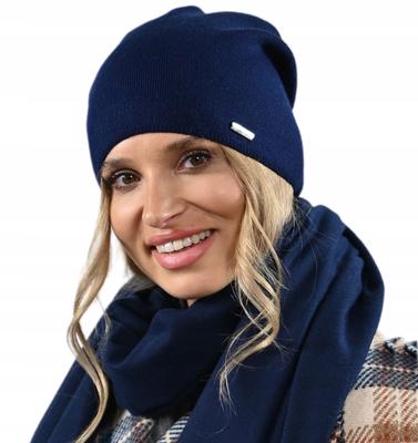 Women'S Autumn-Winter Hat, Smooth, Fastened At The Back, Polish V3