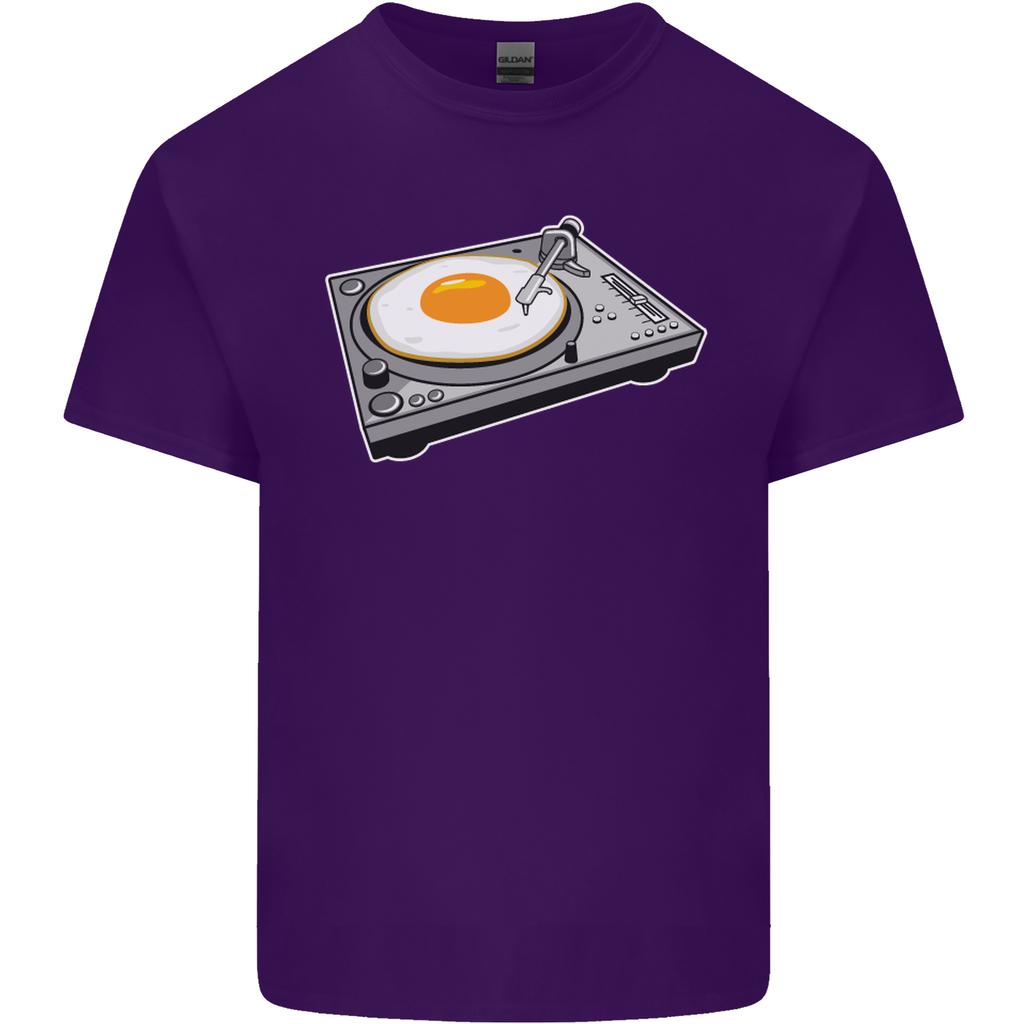 Egg Decks DJ DJing Turntable Record Player Unisexs Light Cotton TShirt