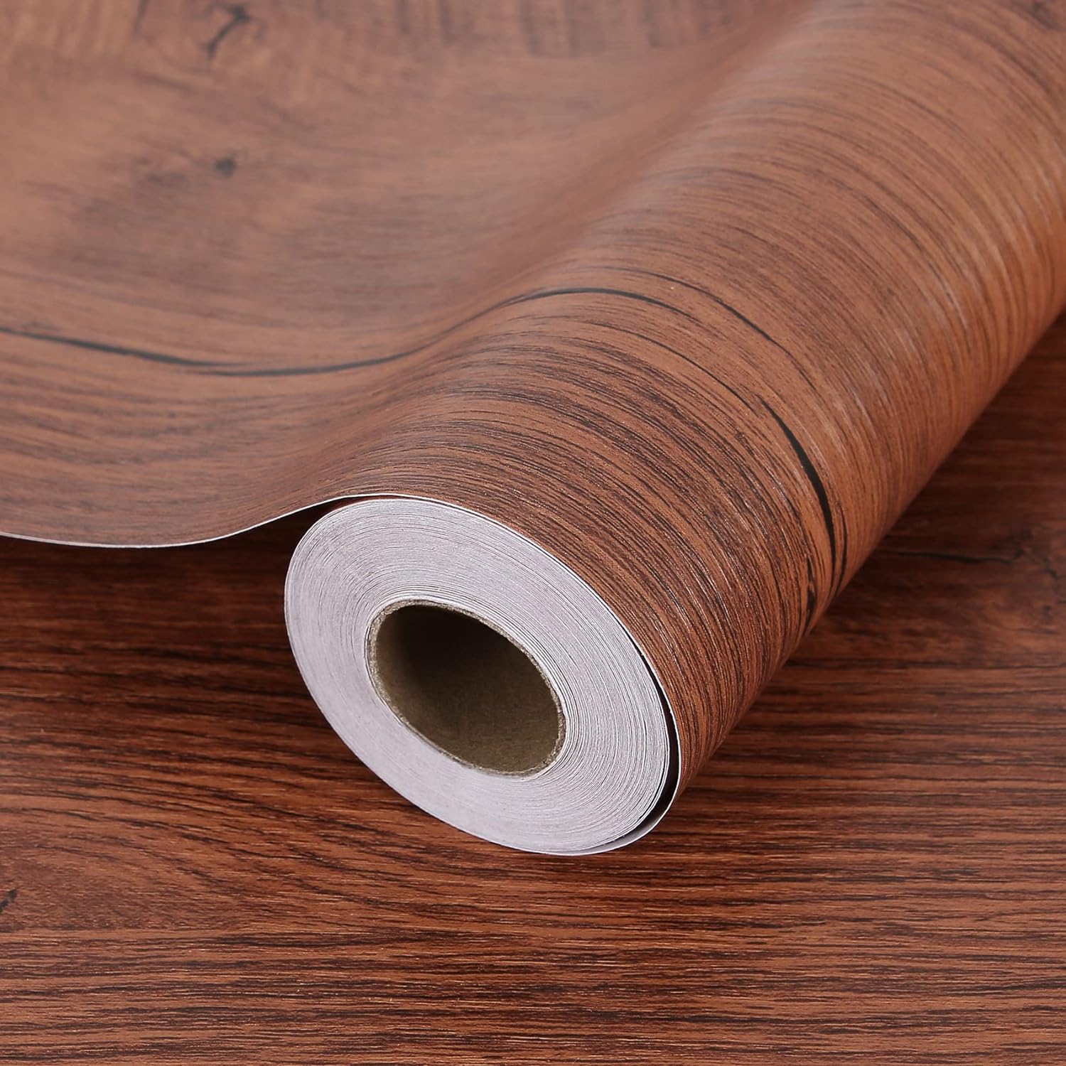 Wipon Grain Wood Peel And Stick Wallpaper Self Adhesive Rustic Removable Contact Paper Plank For Countertop Cabinets Vinyl Film Roll