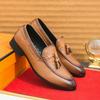 Fashion Men Business Tassel Shoes Men Shoes with Casual Comfortable  Fashionable Pointed Loafers British Banquet Men's Shoes Sizes 38-46