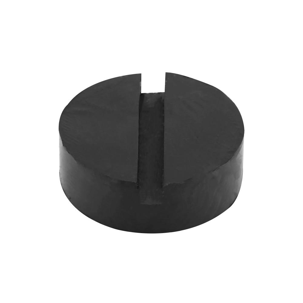 Car Universal Slotted Frame Rail Floor Jack Pads Jacking Rubber Pad Adapter Black