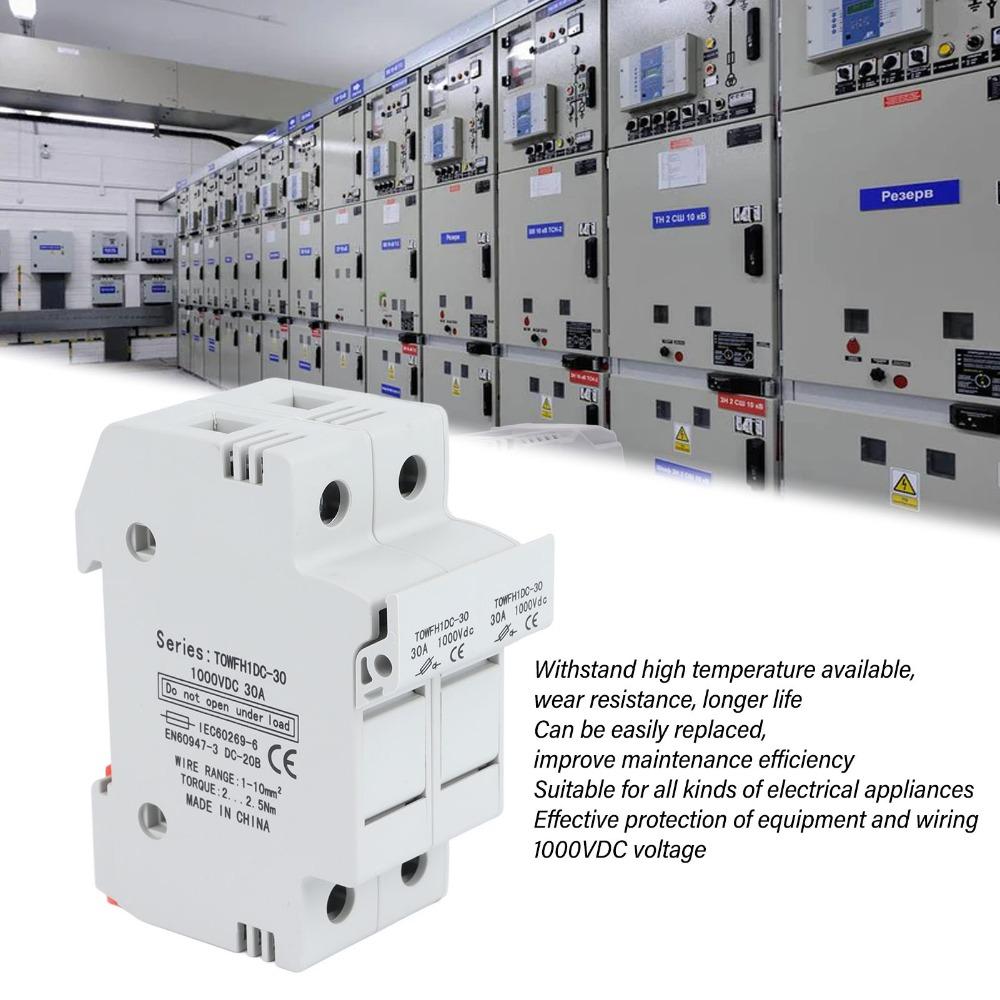 1000VDC 1000VDC DC Circuit Breaker with 2 Fuse 2 Fuse Circuit Breaker  Power Distribution