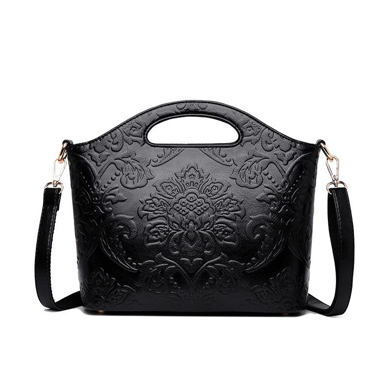 Bag women's 2025 new national tide ethnic style popular middle-aged mother handbag versatile atmospheric one-shoulder crossbody bag