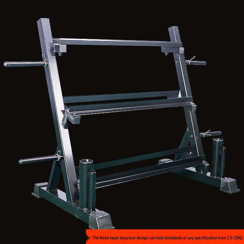 Baisheng Multi-functional Three-Tier Dumbbell & Kettlebell Gym Rack