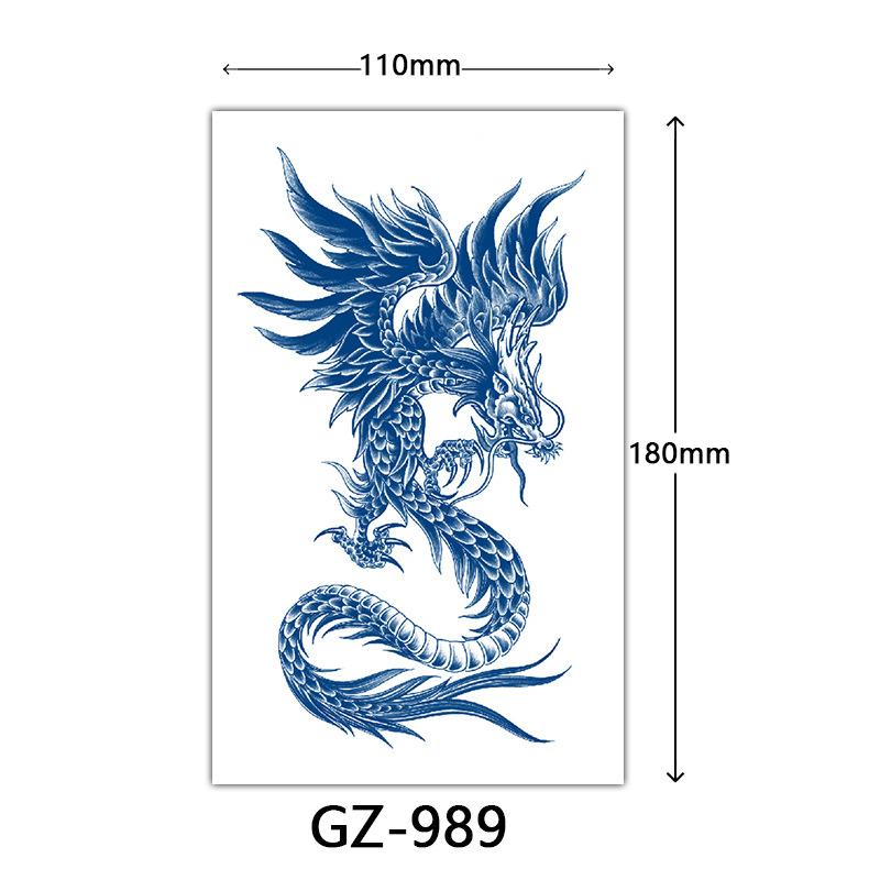 Juice Tattoo Stickers, Herbal Tattoo Stickers, Semi-Permanent English Letter Tattoo Stickers Tattoo