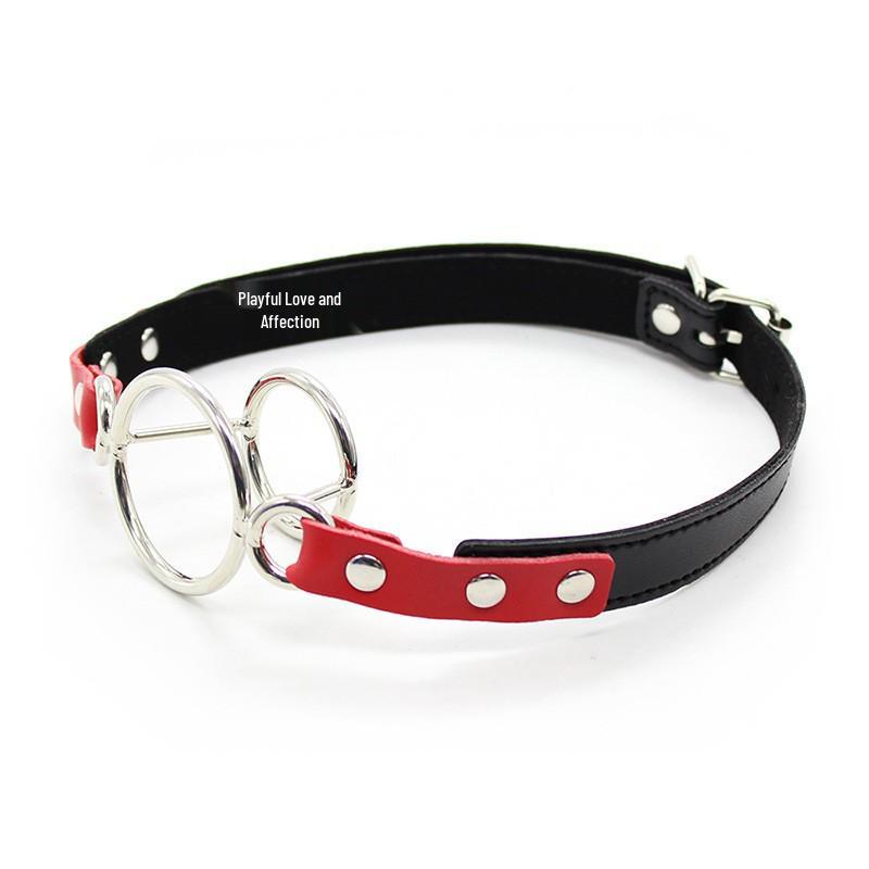 SM Female Slave Training Toy: Forced Mouth Gag for Couples, Flirting & Restraint