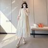 2026 Spring Fashionable Embroidered Korean-Style Sweet Maternity Long Dress