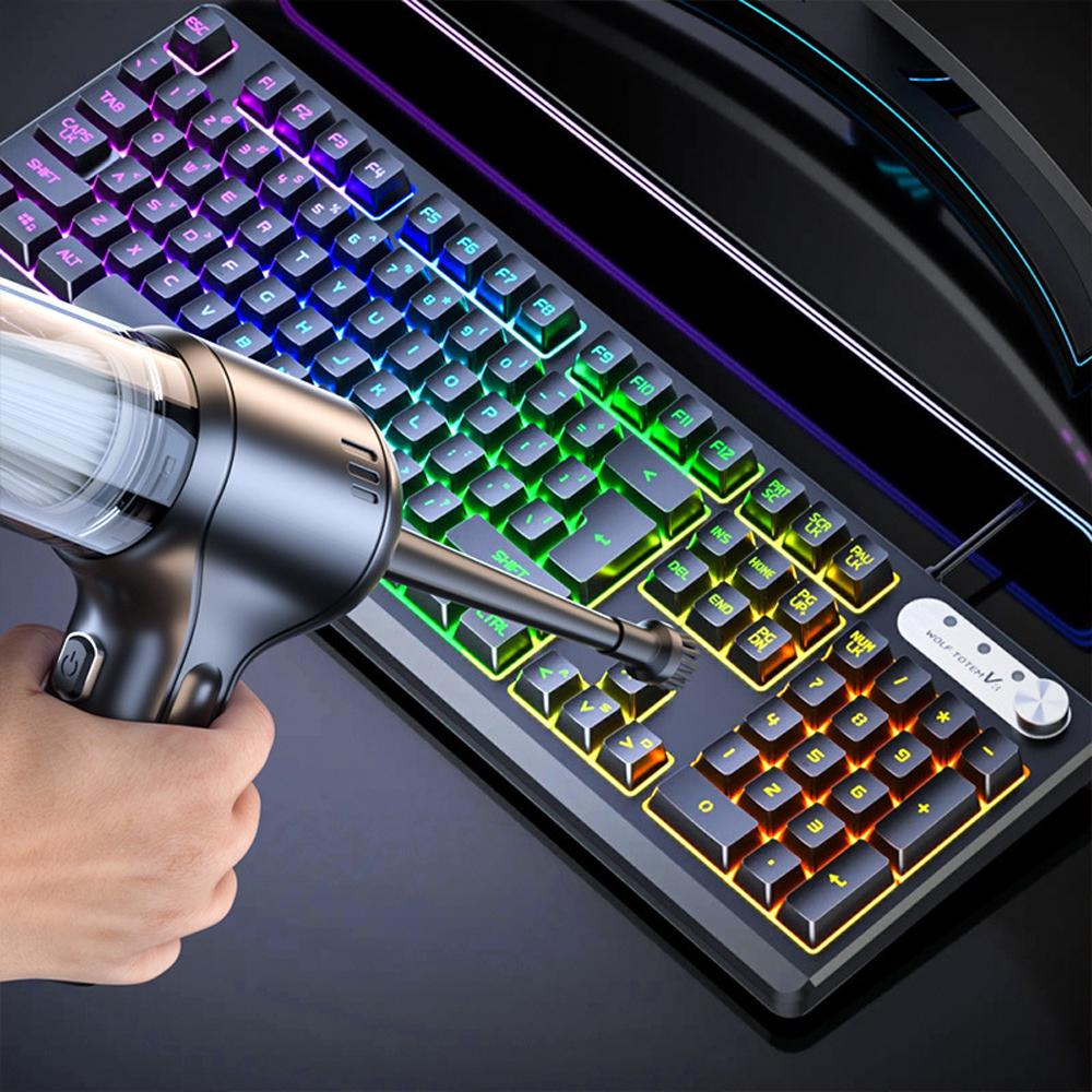 4-in-1-Multifunktions-Auto-Staubsauger, tragbarer kabelloser Hand-Auto-Staubsauger, robust