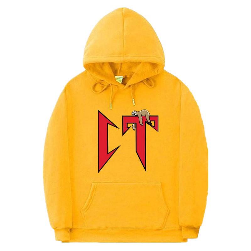 Unisex Oversized Hooded Sweatshirt With Printed Design Ribbed Hem Loose Fit Long Sleeve Cotton Pullover Winter
