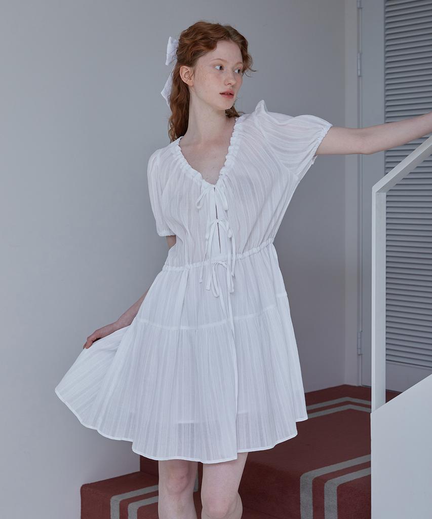 SSEMI Three Ribbon Dress(Wt)
