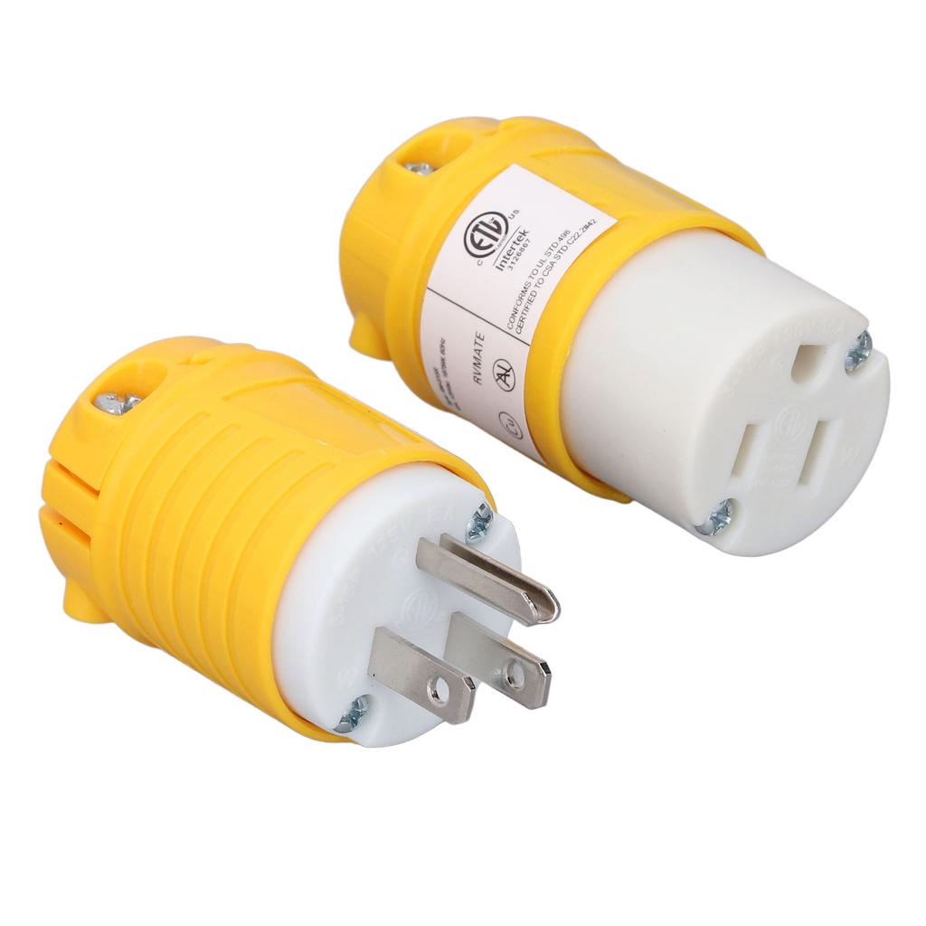 Zestaw wtyczki NEMA 5 15P i gniazda NEMA 5 15R Wymiana złącza wtyczki elektrycznej na kemping lub do kampera