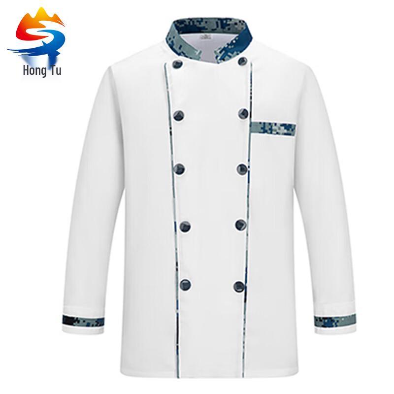 Hongtu Type 10 Ocean Style Long Sleeve Chef Workwear