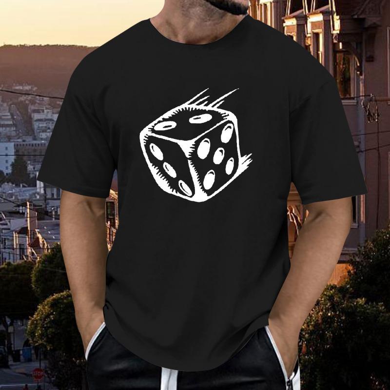 

Мужская модная футболка с коротким рукавом и 3D цифровой печатью в простом стиле 6XL