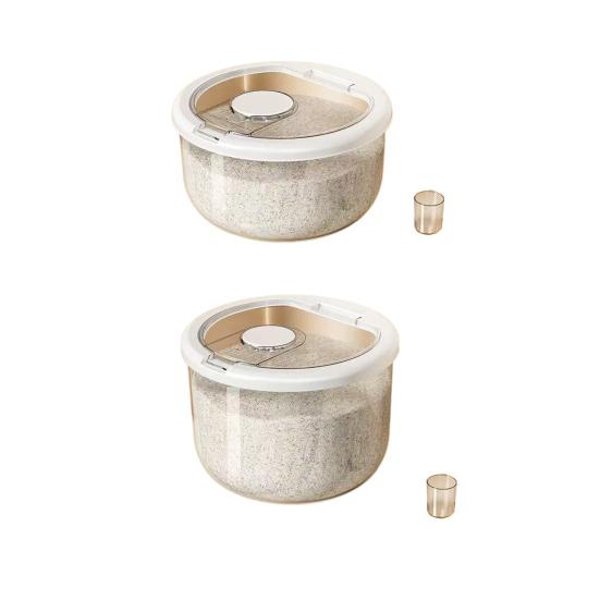 Kitchen Storage Bin for Grains Flour Large Capacity Airtight Rice Container Moisture-Proof Insect-Proof Design Kitchen Organization Essential