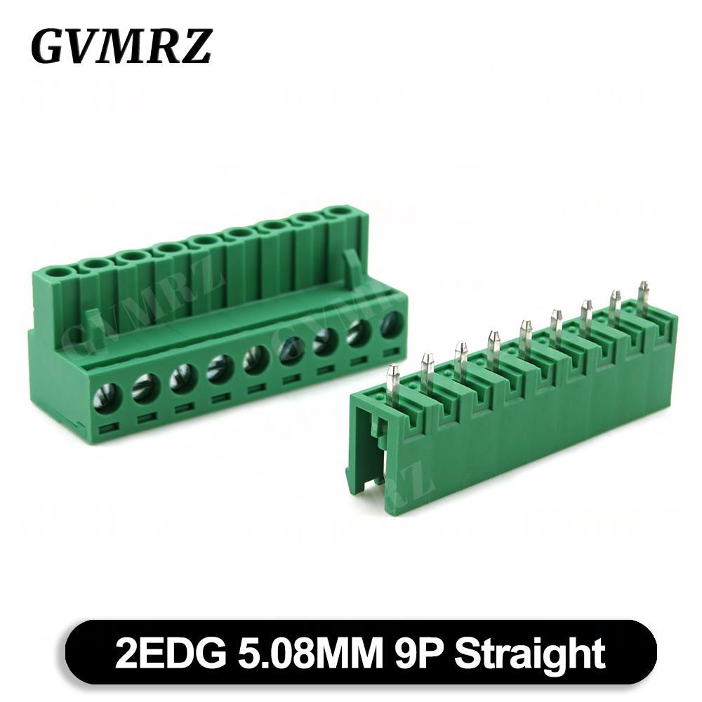5Set 2EDGK 5.08mm Terminal Block Male Female 5.08 Plug-in Opening PCB Connector 2EDG PCB 2P 3P 4P 5P 6P 7P 8P 9P 10P 12P