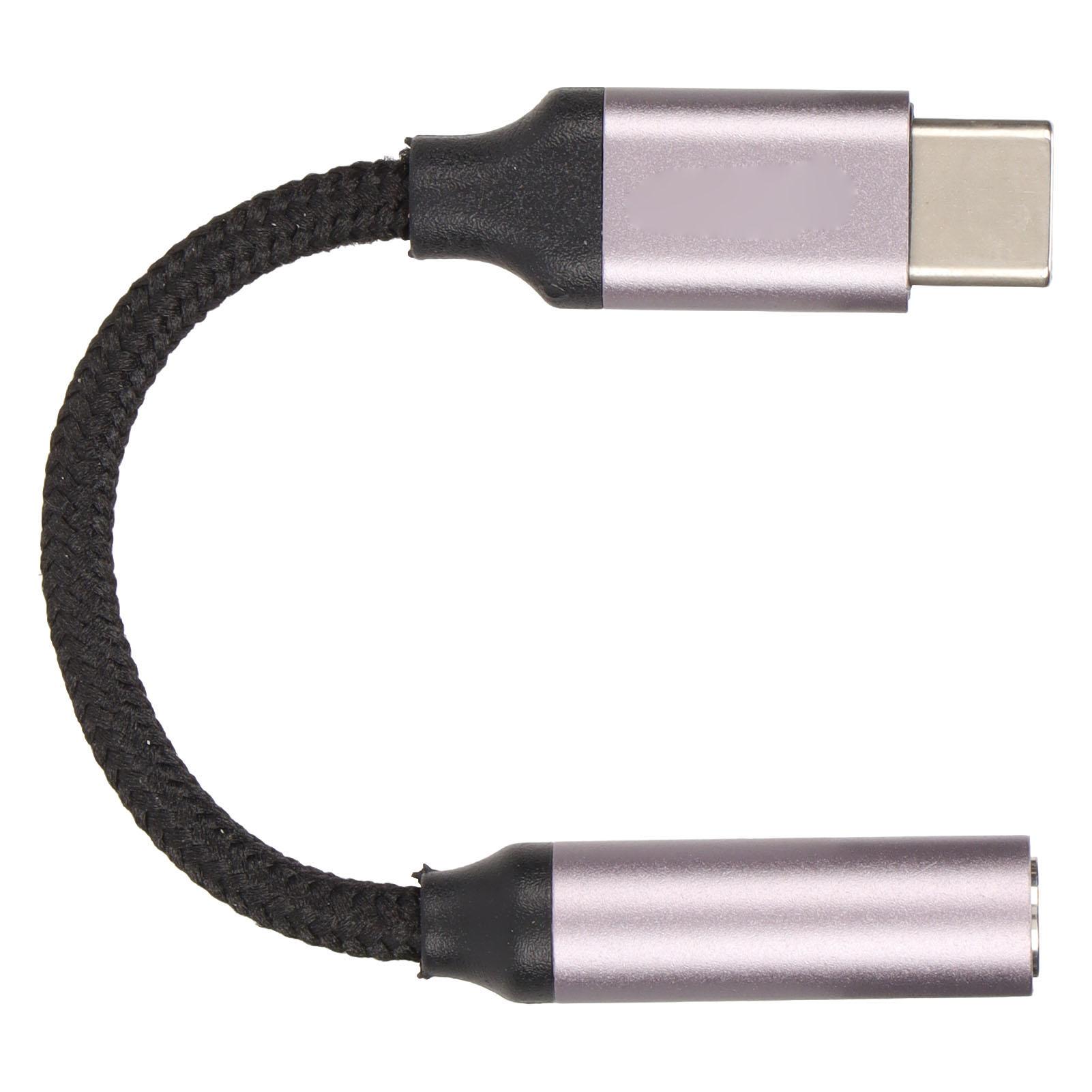 

Type C to 3.5mm Audio Cable Type C to 3.5mm Headphone Jack Adapter Supports Music Call Wire Control Function