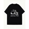 White T Shirt With Turtle And Text Its Fine Im Fine Everything Is Fine Graphic Print Casual Everyday Wear For Women