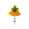 Retractable Badge Glitter Christmas Badge Badge Holder Retractable For  Staff Holiday Season Doctors
