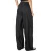 adidas Stella McCartney Collaboration FW24 Brand Logo Fashion Side Pocket Loose Training Retro Sports Knit Pants Women Pants Black JF6332