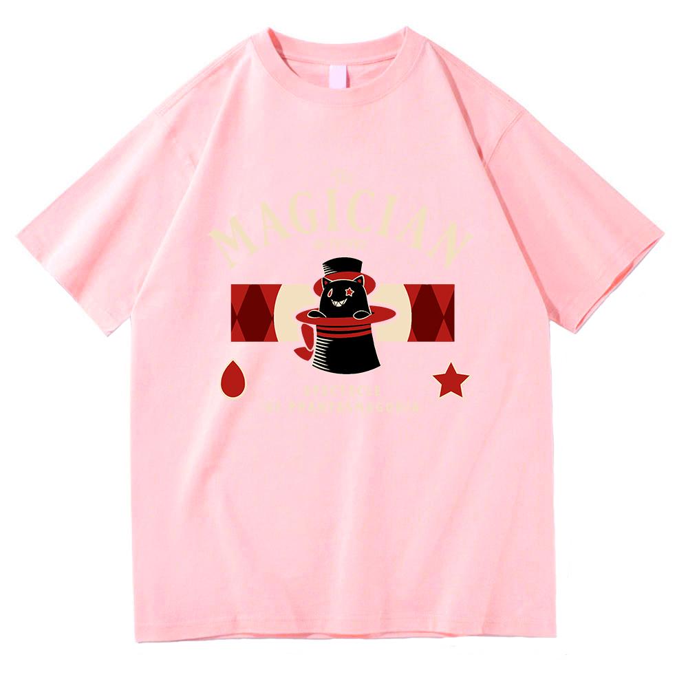 Lyney Themed Genshin Impact T Shirt Fashion Unisex Harajuku Aesthetic Anime TShirt Unisex High Quality Vintage Cotton Tees Shirts