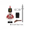 Napoleonské války Vojenští vojáci Stavebnice Miniaturní figurky WW2 Francouzští Britové střelci Pušky Zbraně Hračky pro děti