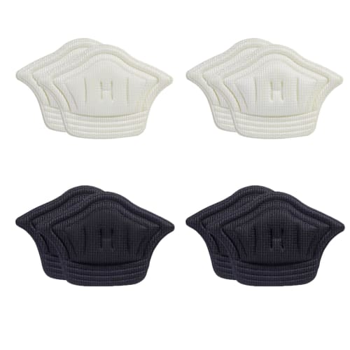 TRkin Heel Pads, Prevent Blisters, Adjustable Size, 4-Pair Set of 8, Shoe Heel Protectors, Non-Slip, with Adhesive, Prevents Shoes from Slipping Off,