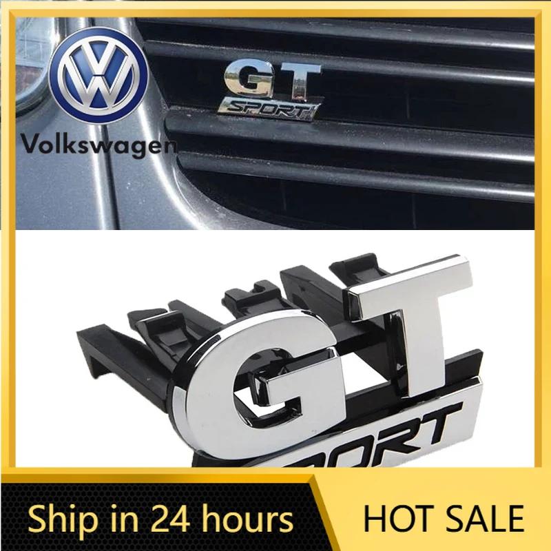 2026 New For VOLKSWAGEN VW ABS New GT SPORT Logo Car Styling Front Hood Grille Badge Emblem Sticker For Volkswagen VW Polo Golf 