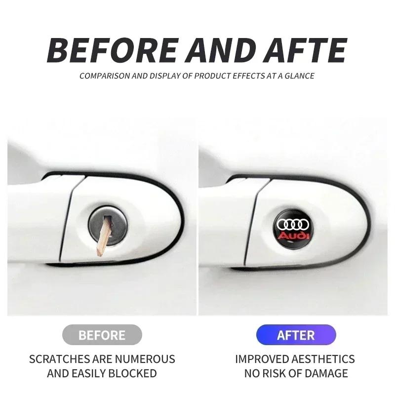 Cars 2025 New A4 A6 Car For 6A 10pcs Car Key Steering Wheel Decoration Random Stickers For 6A A1 A2 A3 8L 8P 8V A4 B5 B6 B7A6