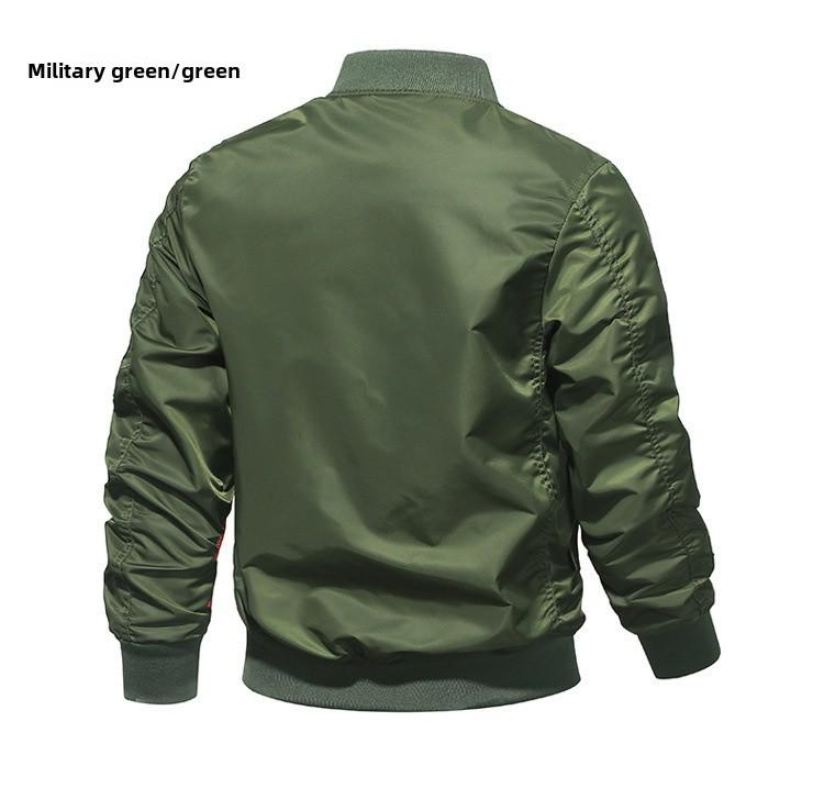 Vyriška vienspalvė striukė MA1 Flight Bomber – paminkštinta/plona, ​​pavasario/rudens laisvalaikio japoniško stiliaus.