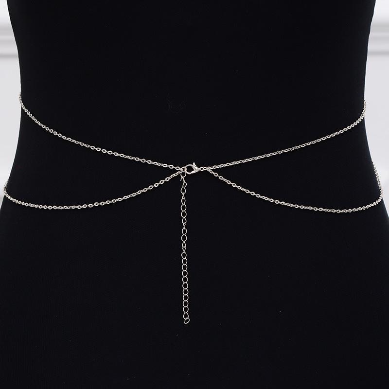 European & American Women's Double-Layer Fashion Alloy Body Chain