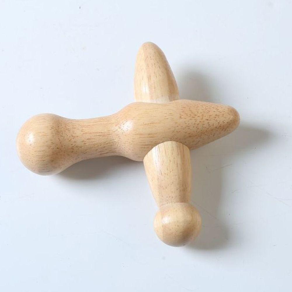 Handheld Wooden Foot Massage Stick Smooth Surface Trigger Point Massager  Lymphatic Drainage