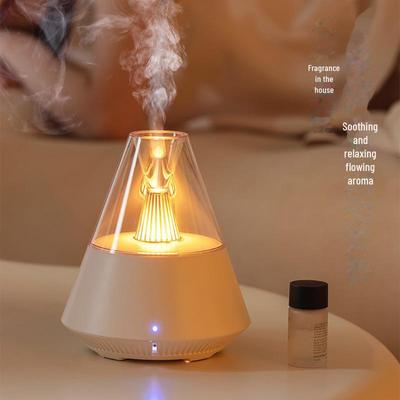 USB Aromatherapy Diffuser & Atmosphere Lamp - Portable Essential Oil Humidifier for Home, Bedroom, Desktop