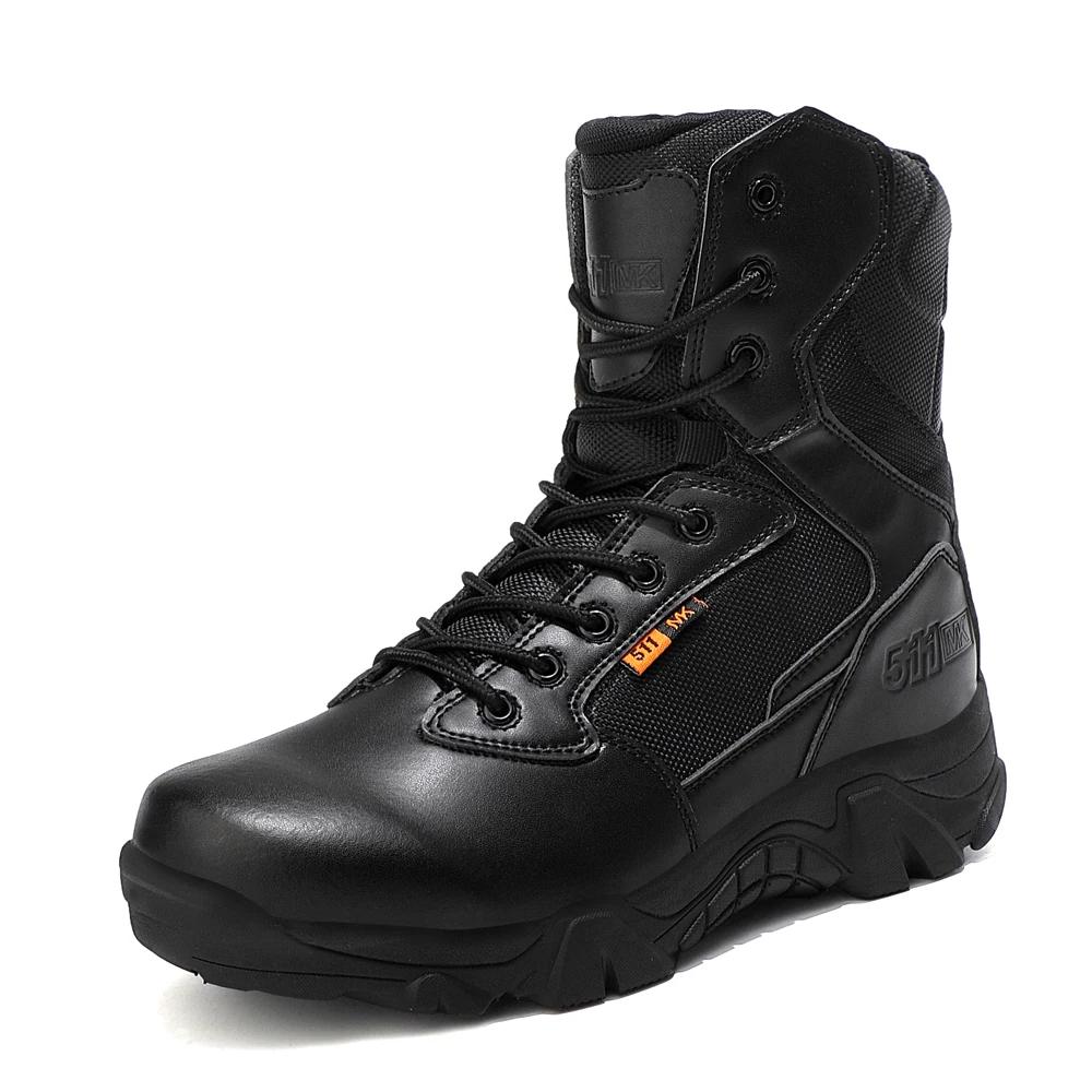 Fashion Desert Combat Boots Tactical Mens Boots Wear-resisting Training Shoes Waterproof Outdoor Hiking Men Ankle Boots Size 39-47