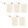 5PCS Natural Sisal Soap Bag Foaming Net Face Wash Cleanser Cleanser Foaming Net Household Foam Soap Bag Net Soap Saver Pouch
