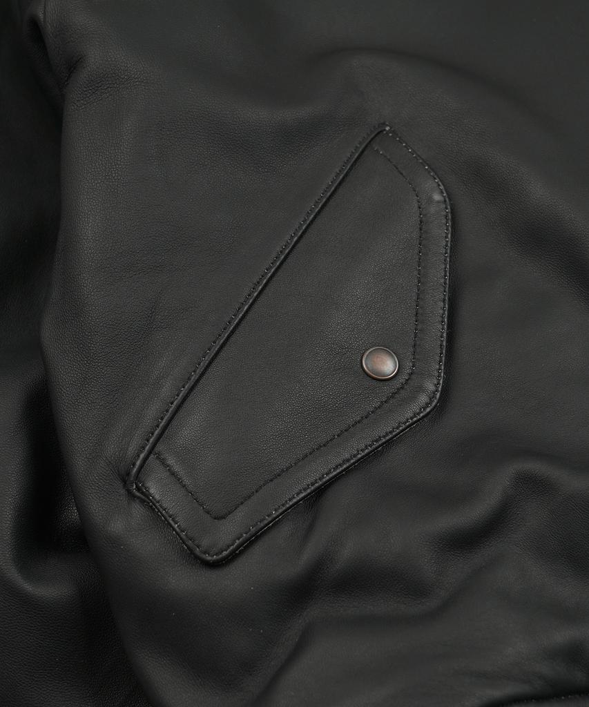 FRIZMWORKS Lambskin Flight Jacket _ Black