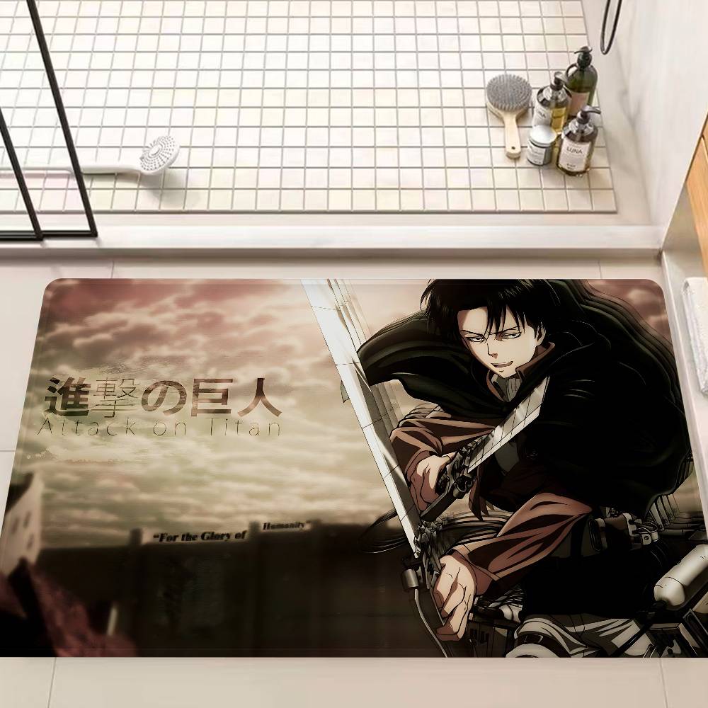 A-Attack On Titan Entrance Door Mat Nordic Style Home Doormat Bathroom-Toilet Mats Bedroom Hotel Decor Mat