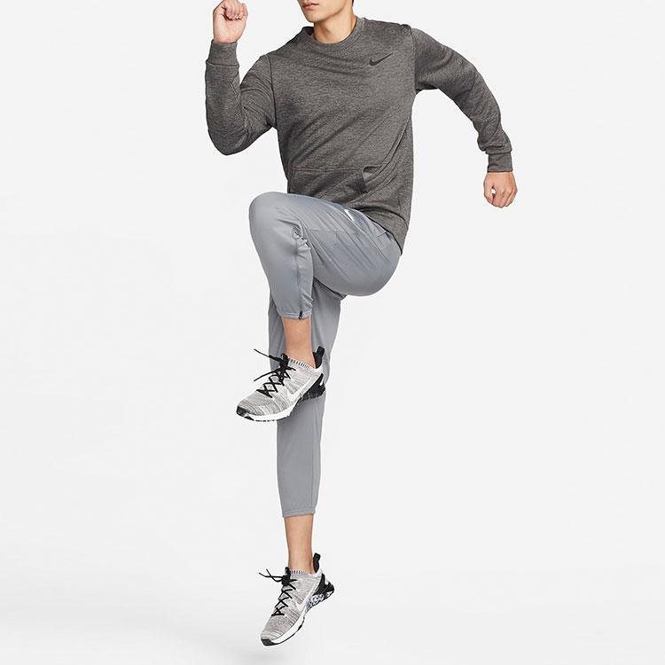 Nike Therma Training Sport Fleece Pullover Long Sleeve Sweatshirt Men Tops Charcoal-Black CU7272-071