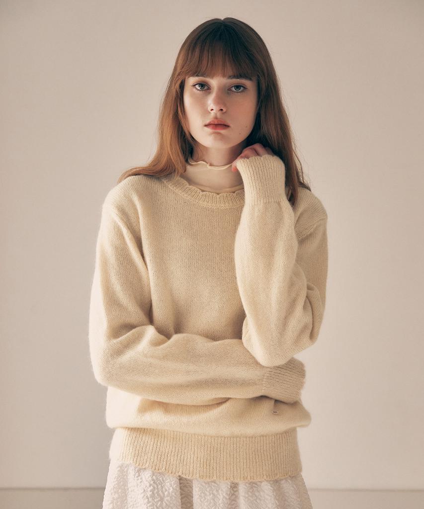 ROLAROLA Mohair Wool Blended Knit Butter