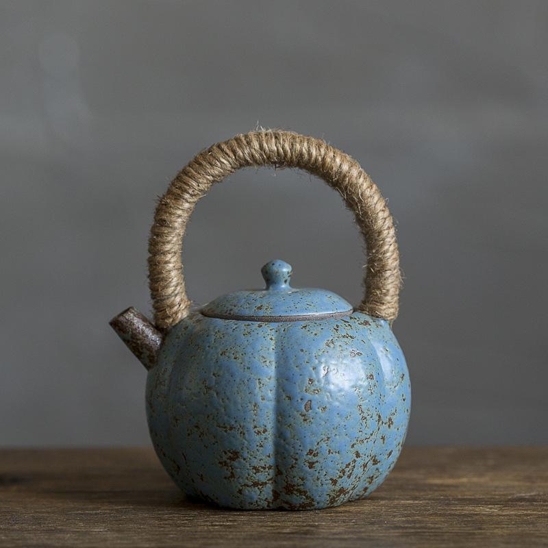 Vintage Handle Jug Ceramic Teapot Single Pot Tea Making Utensils Kung Fu TeaPot Tea Making Tools Tea Infuser Teaware Teapots