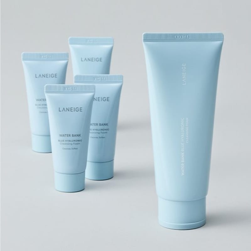 LANEIGE Water Bank Hyaluronic Cleansing Foam 150ml Special Set (+30ml*4 Additional Gifts)