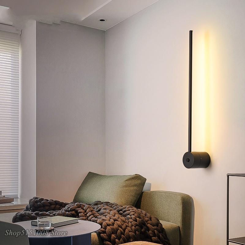 Nordic Minimalist LED Floor Lamps Living Room Led Aluminum Vertical Table Lamp Creative Wall Lamps Hanging Lamps Decor Luminaria