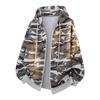 Men's Autumn 2025 Camouflage Cardigan Hoodie Retro Baseball Zipper Jacket