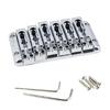 Zinc Alloy 6 String Guitar Bridge Enduring Separated Saddles 6 String Guitar Bridge For Enhanced Tone And Stability