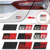 3D Metal Car Sticker Labeling Emblem Badge Decals For GR Sport C-HR RAV4 Corolla Yaris Camry Prado Prius Auto Accessories