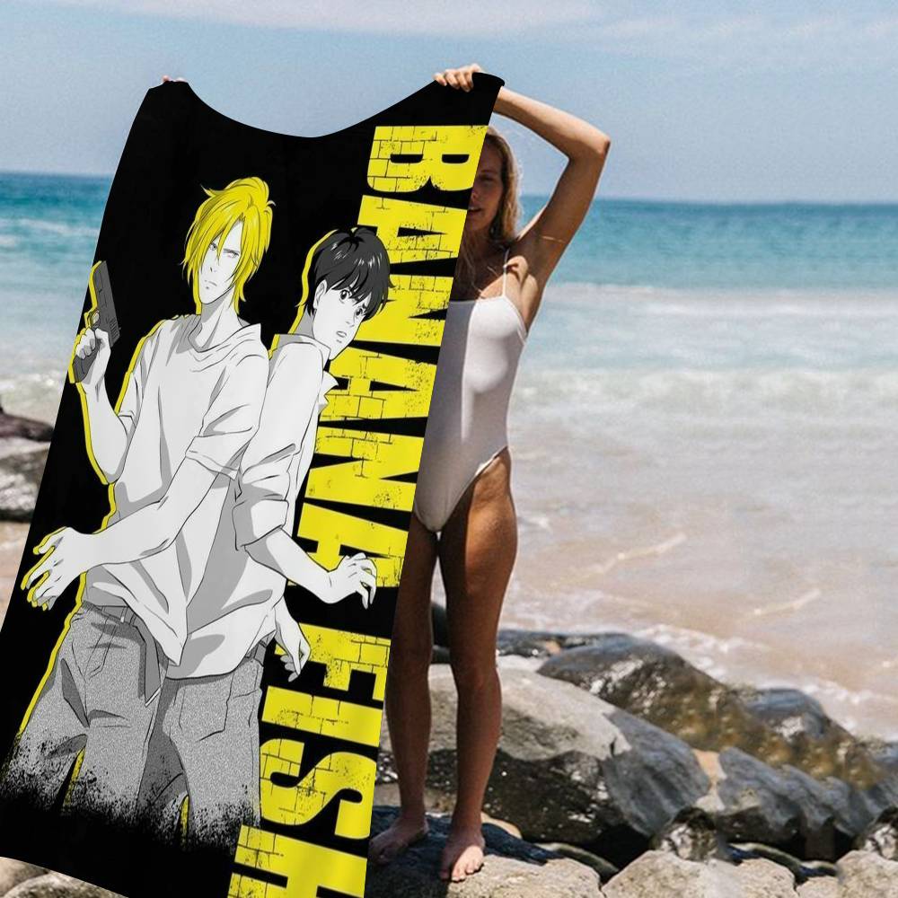 Anime Banana Fish Große Mikrofaser Strandtücher Schnelltrocknendes Handtuch Sandstrandtücher Poolhandtuch Für Reise Schwimmbad Yoga